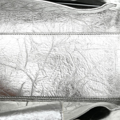 Christian Dior Metallic Calfskin Medium Diorever Flap Silver 5 of 21