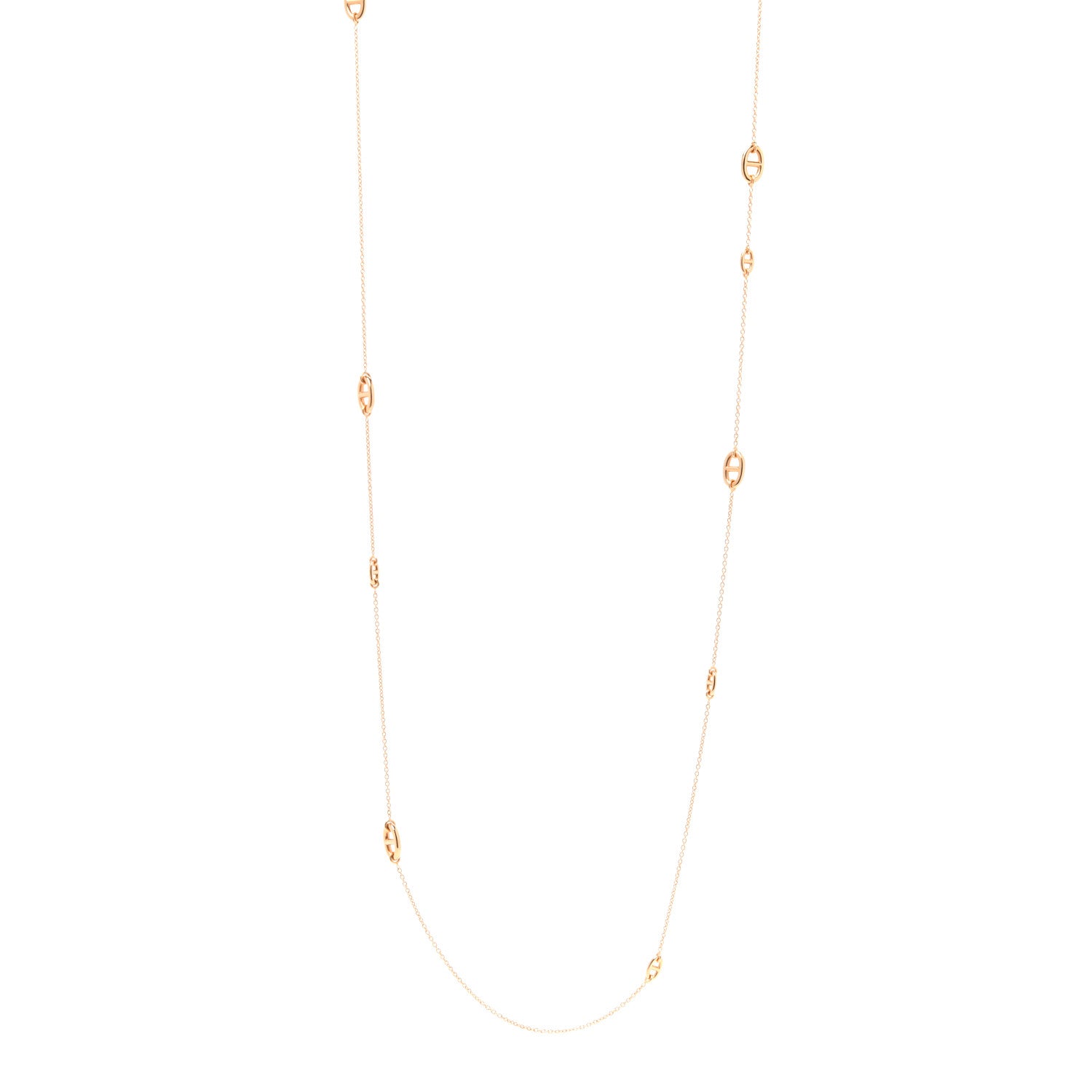 Hermes 18K Rose Gold PM Farandole Necklace 120 1 of 4