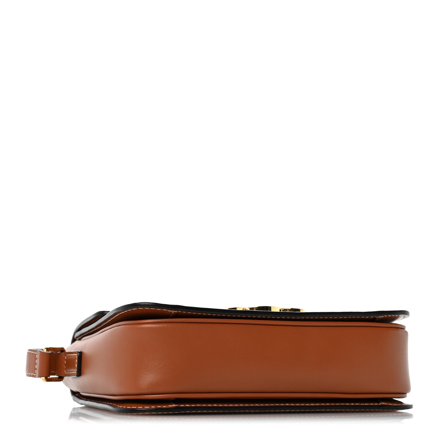 Celine Calfskin Triomphe Canvas Teen Triomphe Bag Tan 3 of 10
