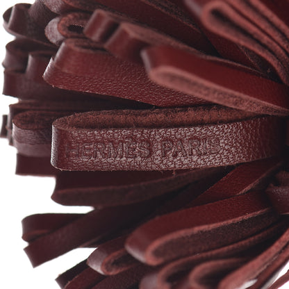 Hermes Lambskin Carmen Uno-Dos Key Holder Black Rouge H 4 of 5