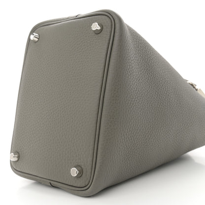 Hermes Taurillon Clemence Picotin Lock 18 PM Gris Meyer 10 of 10