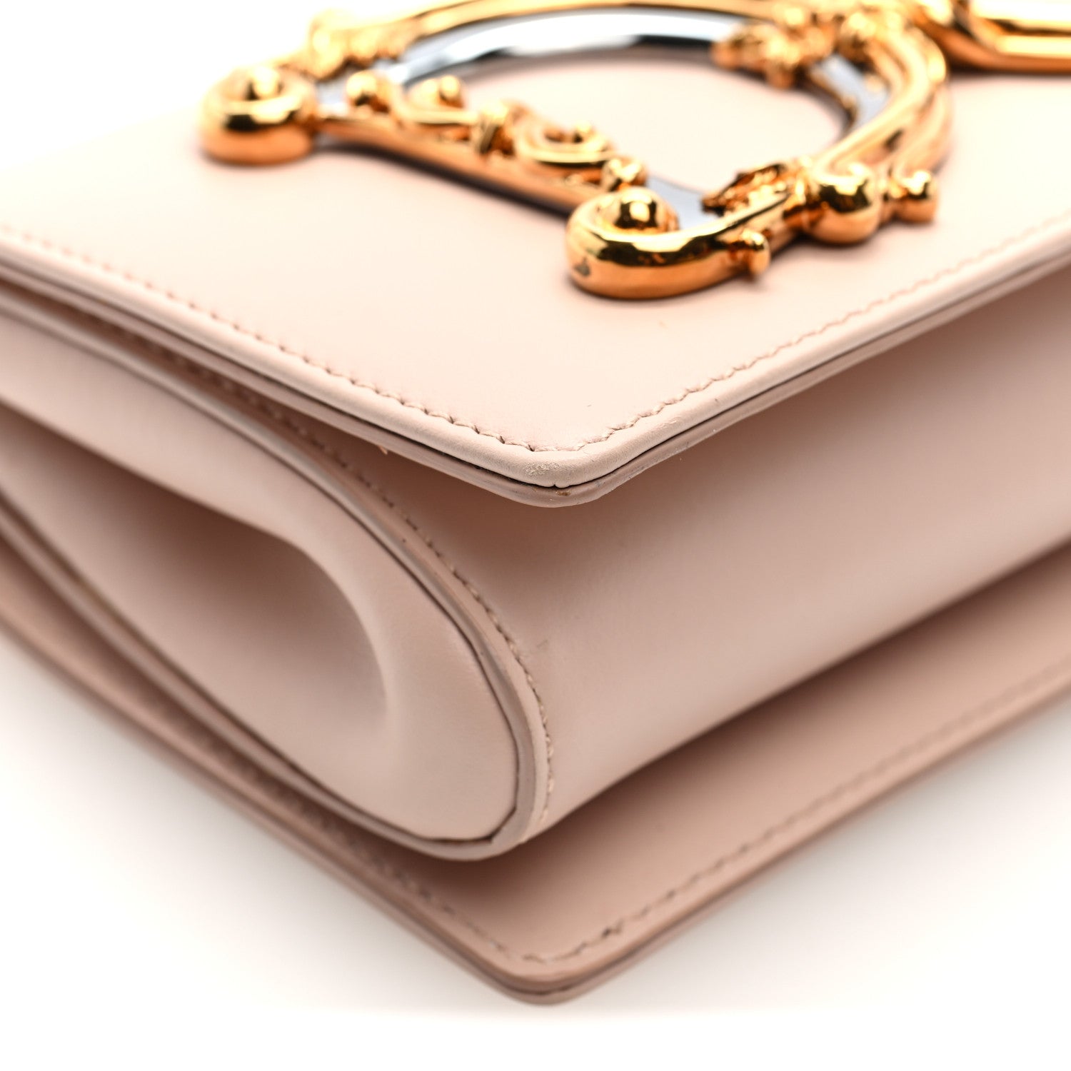 Dolce & Gabbana DOLCE GABBANA Calfskin DG Girls Phone Shoulder Bag Pink 8 of 9