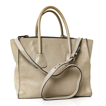 Prada Glace Calf Twin Pocket Tote Ghiaccio 3 of 17