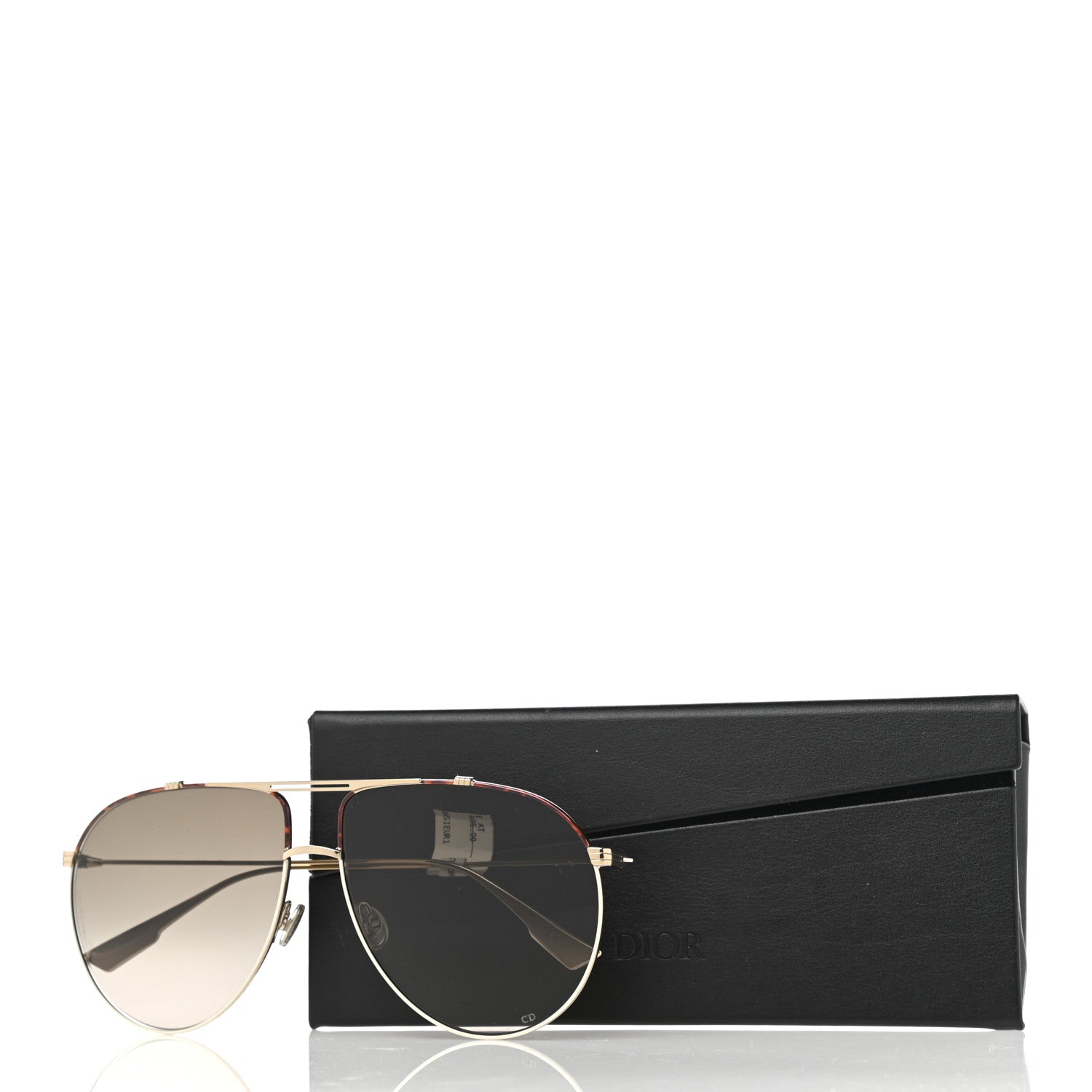 Christian Dior Metal Monsieur 1 Sunglasses Light Gold Havana 10 of 10