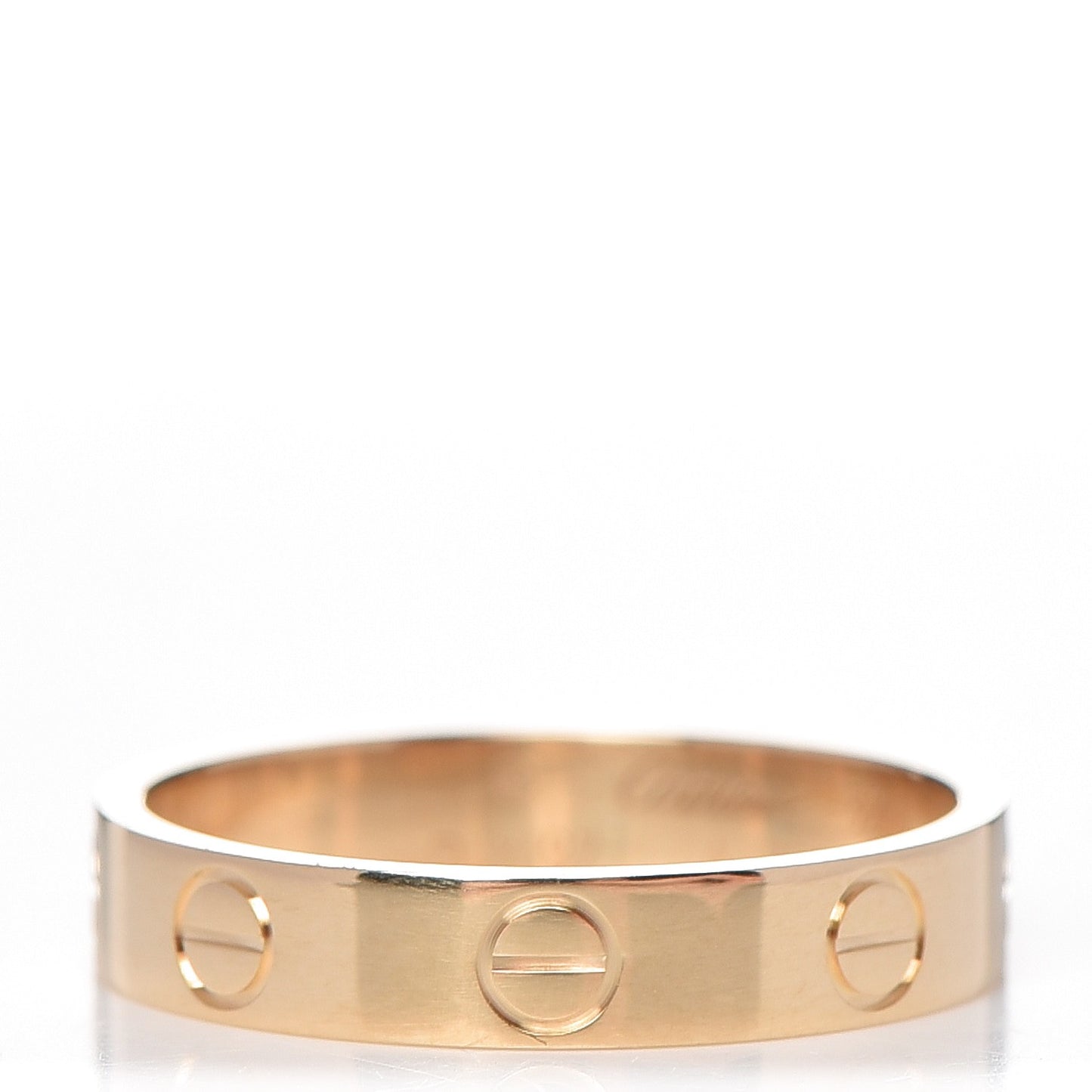 18K Yellow Gold 4mm LOVE Wedding Band Ring 52 6