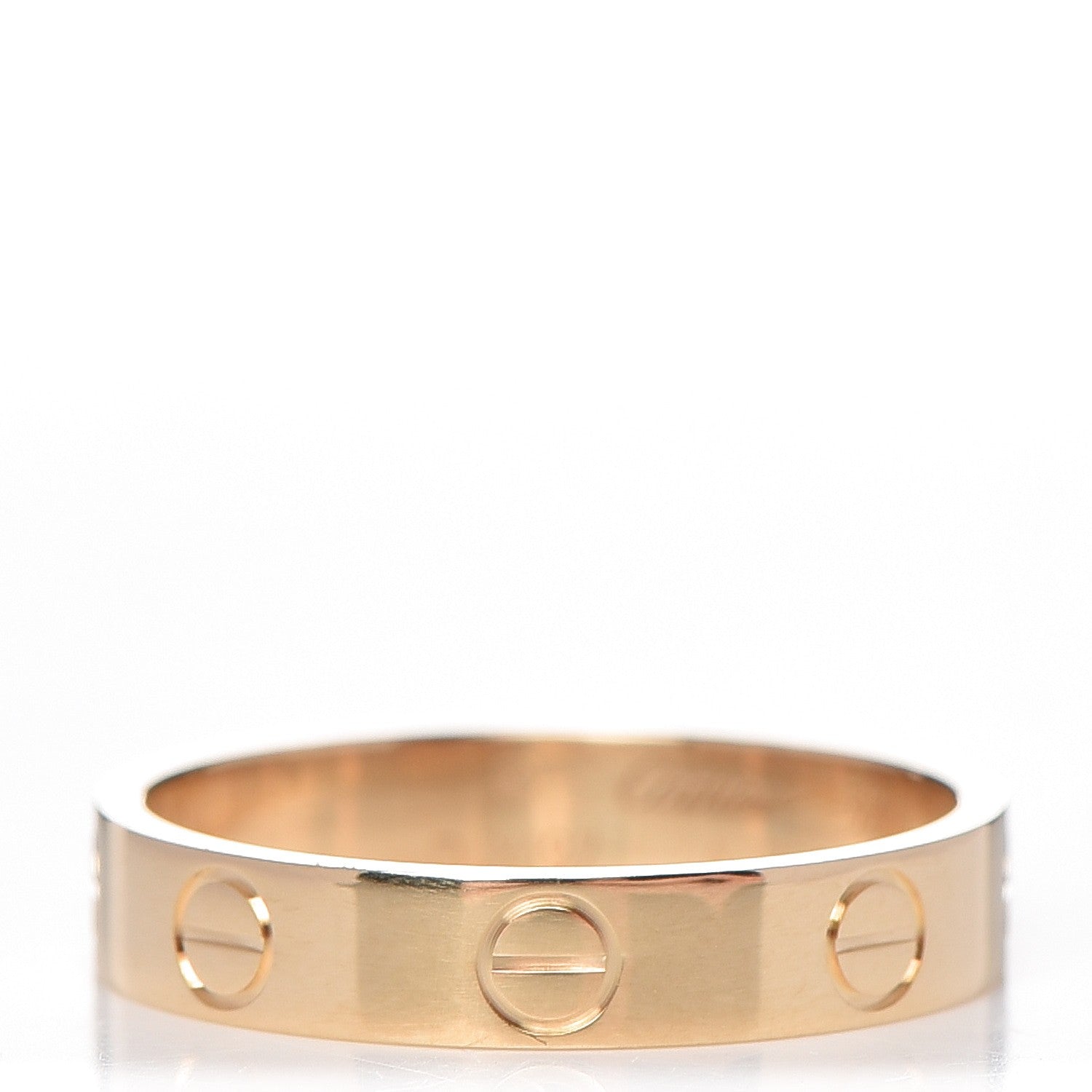 Cartier 18K Yellow Gold 4mm LOVE Wedding Band Ring 52 6 1 of 4