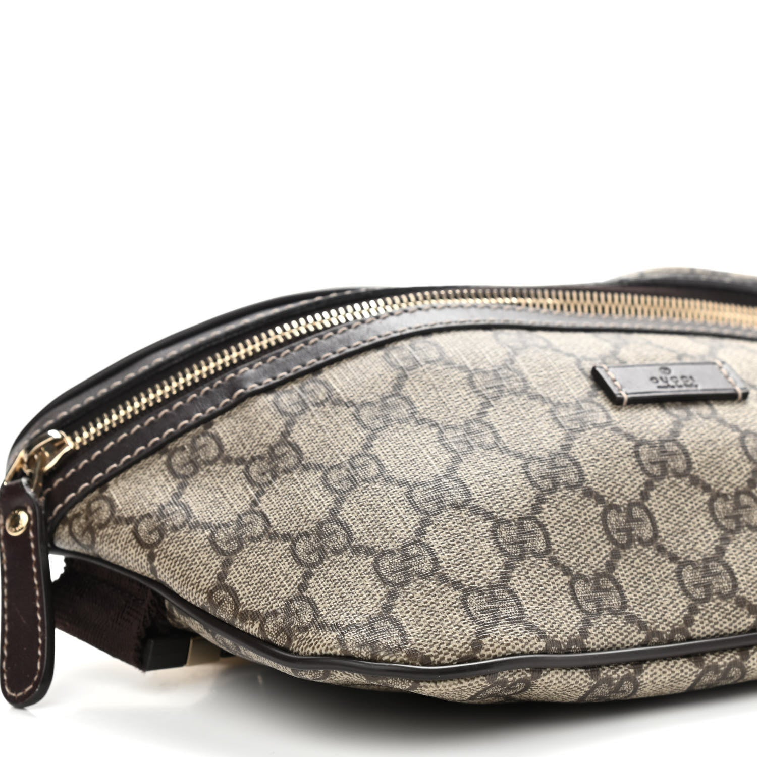 Gucci GG Supreme Monogram Belt Bag Dark Brown 8 of 11