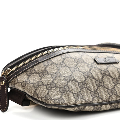 Gucci GG Supreme Monogram Belt Bag Dark Brown 8 of 11