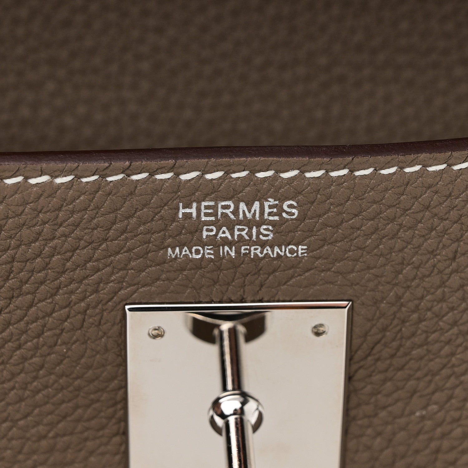Hermes Togo Kelly Retourne 32 Etoupe 6 of 11