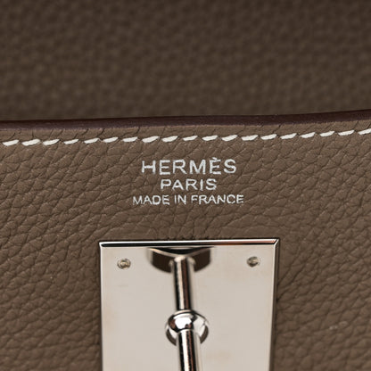 Hermes Togo Kelly Retourne 32 Etoupe 6 of 11