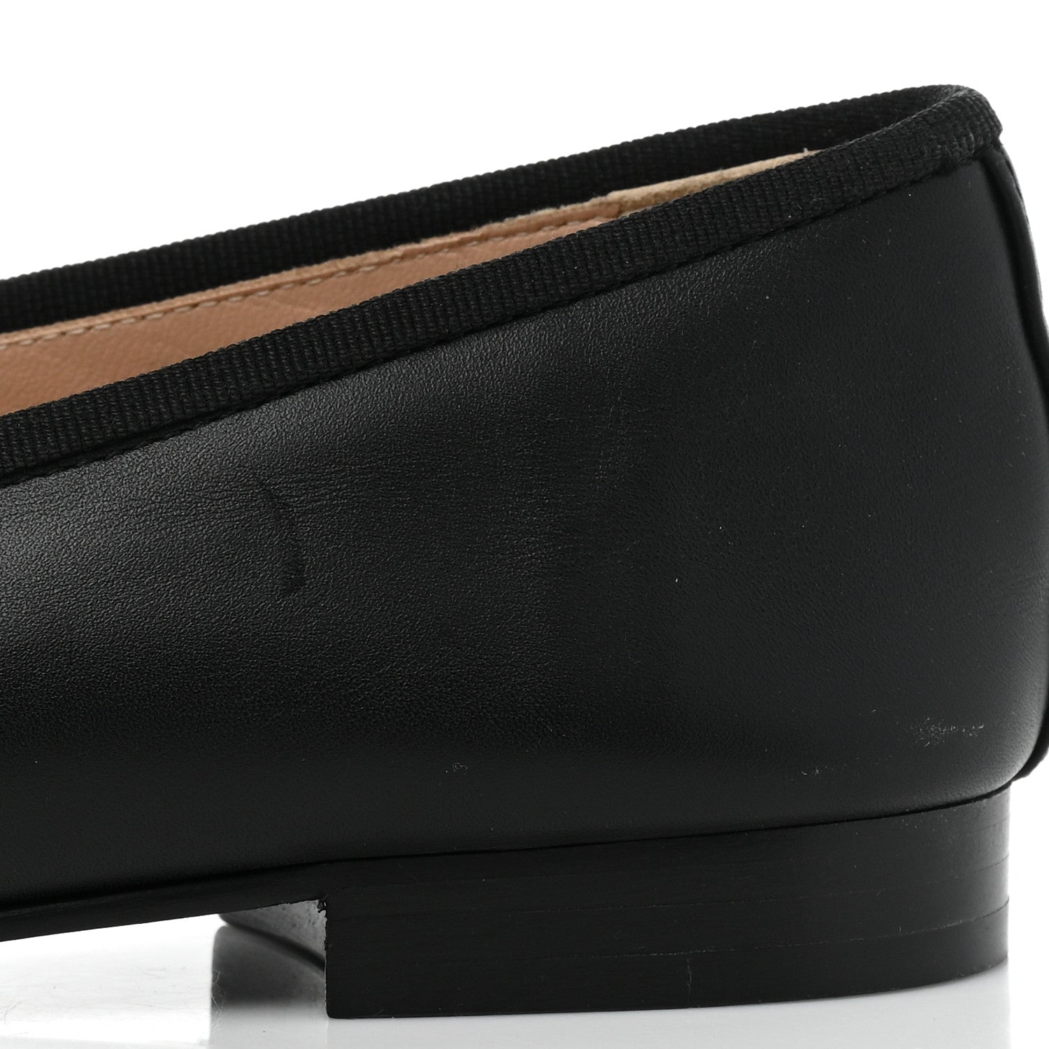 Chanel Lambskin Cap Toe Ballerina Flats 39.5 Black Gold 9 of 9