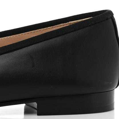 Chanel Lambskin Cap Toe Ballerina Flats 39.5 Black Gold 9 of 9