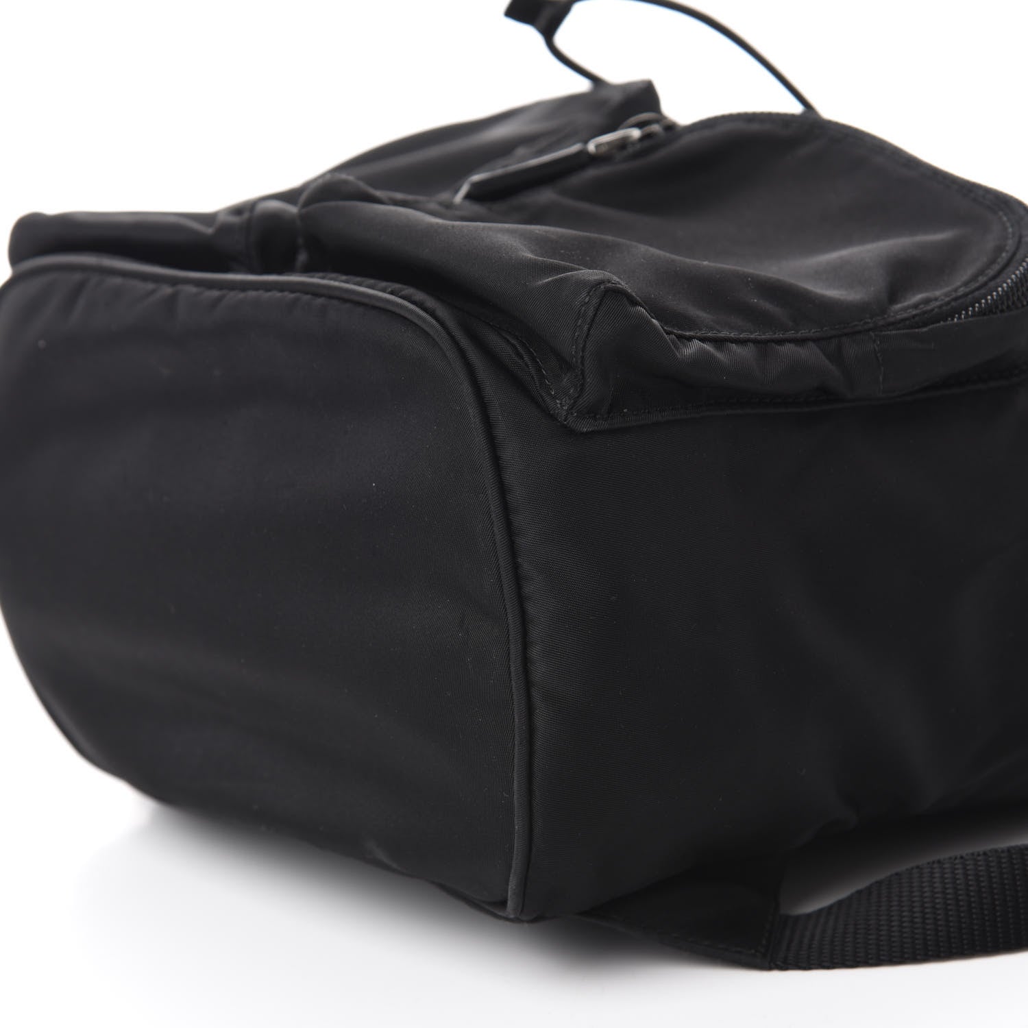 Prada Tessuto Nylon Vela Small Double Buckle Backpack Black 6 of 10