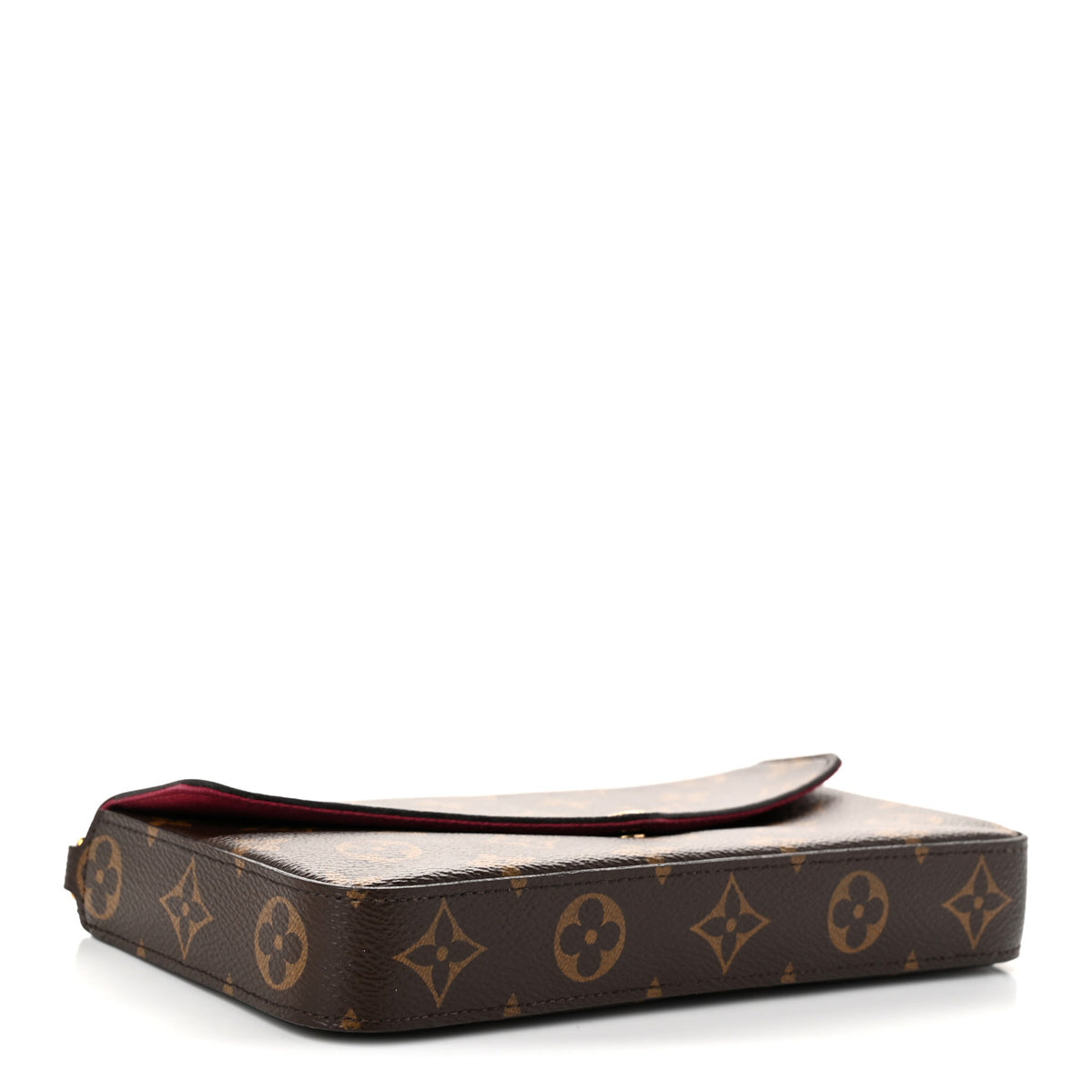 Louis Vuitton Monogram Pochette Felicie Chain Wallet Fuchsia 5 of 10