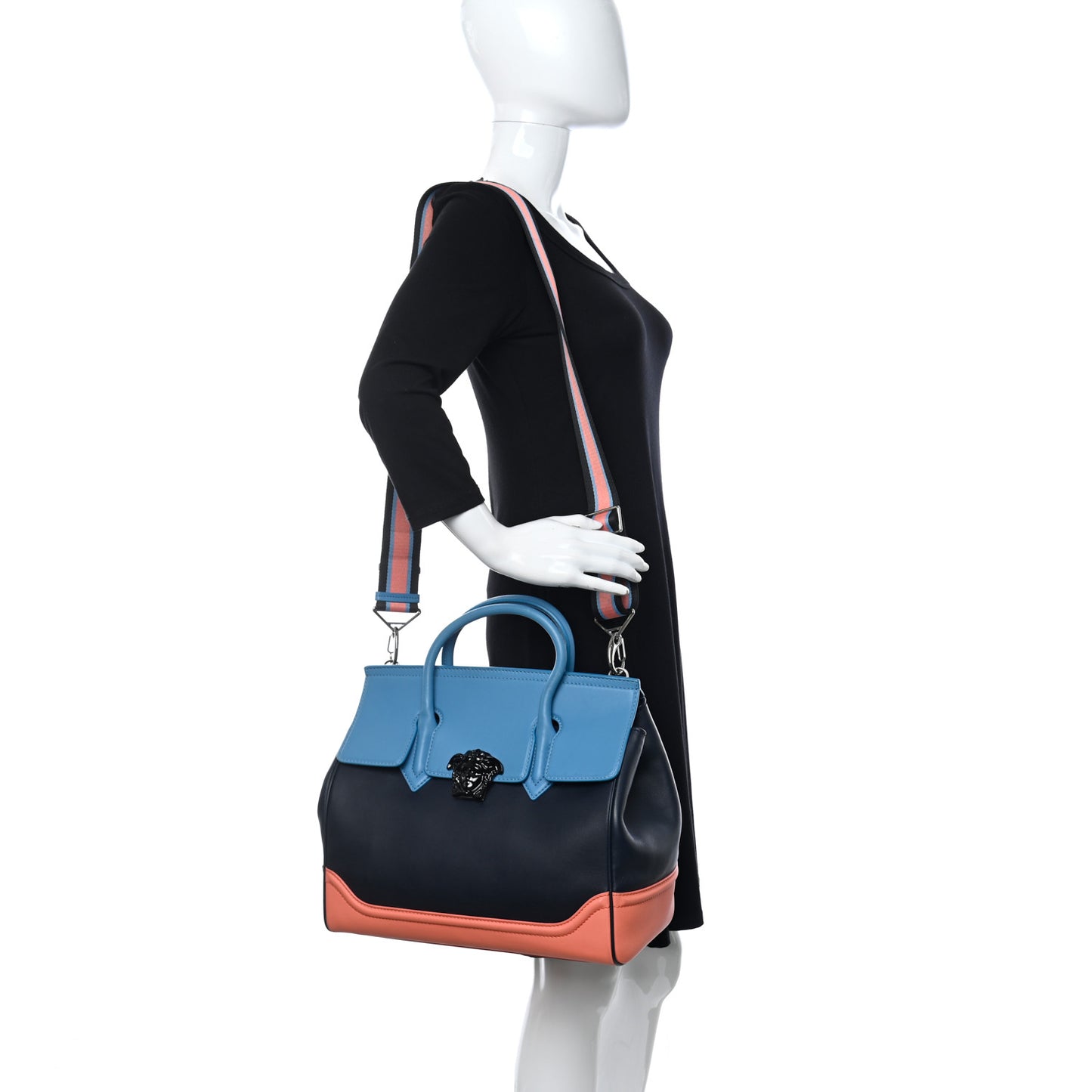 Calfskin Large Palazzo Empire Bag Multicolor