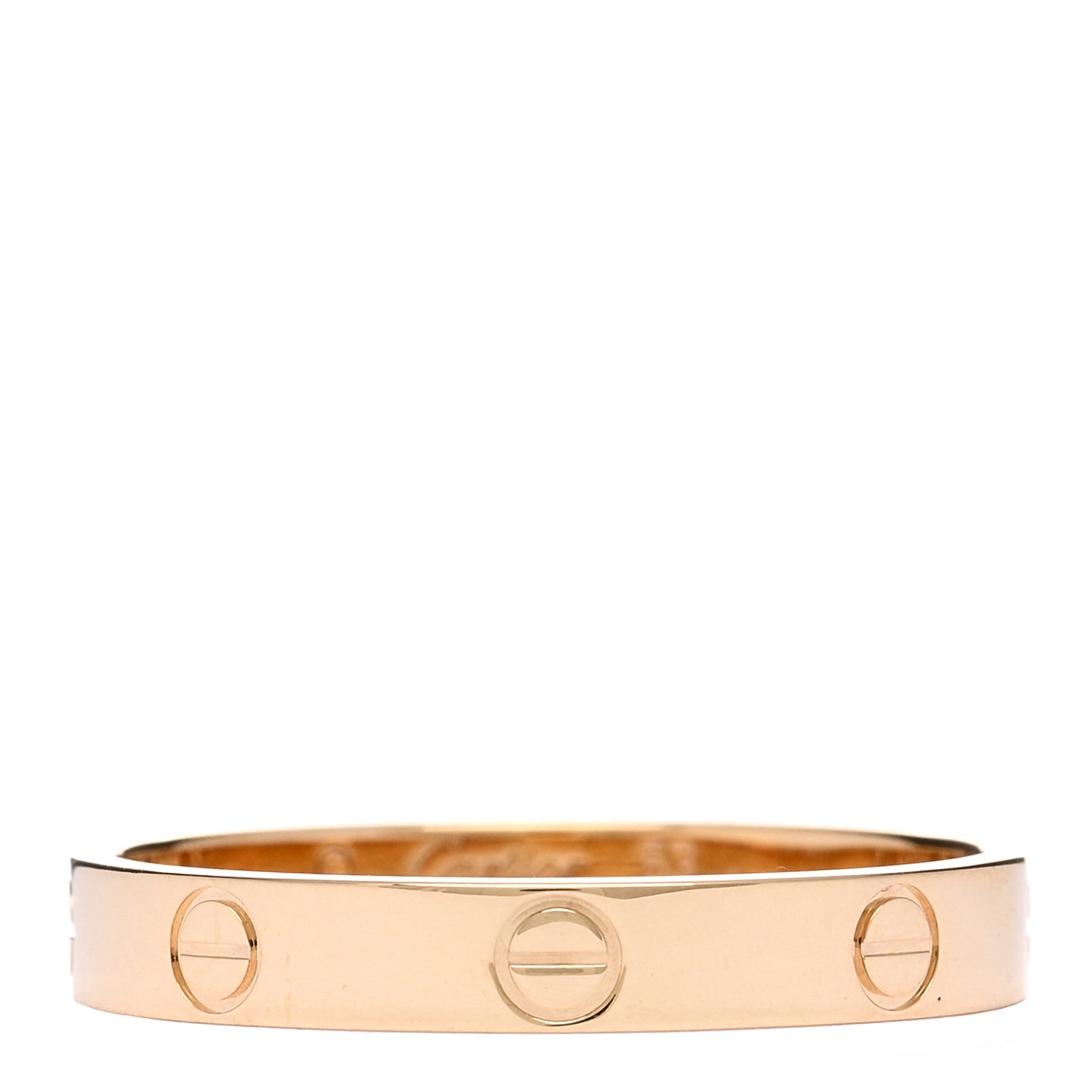18K Yellow Gold 3.5mm LOVE Wedding Band Ring 63 10.5
