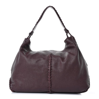 Bottega Veneta Washed Cervo Deerskin Large Hobo Burgundy 1 of 7