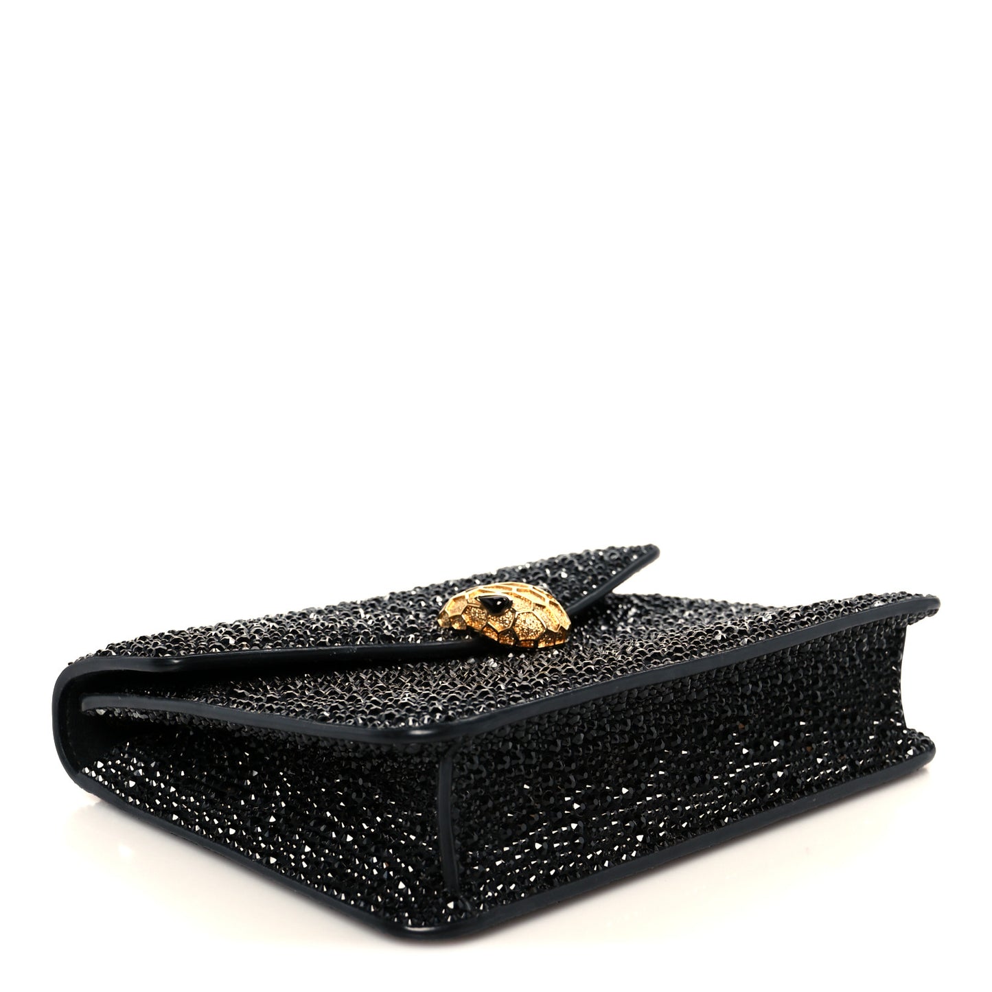 Crystal Serpenti Forever Small Crossbody Bag Black