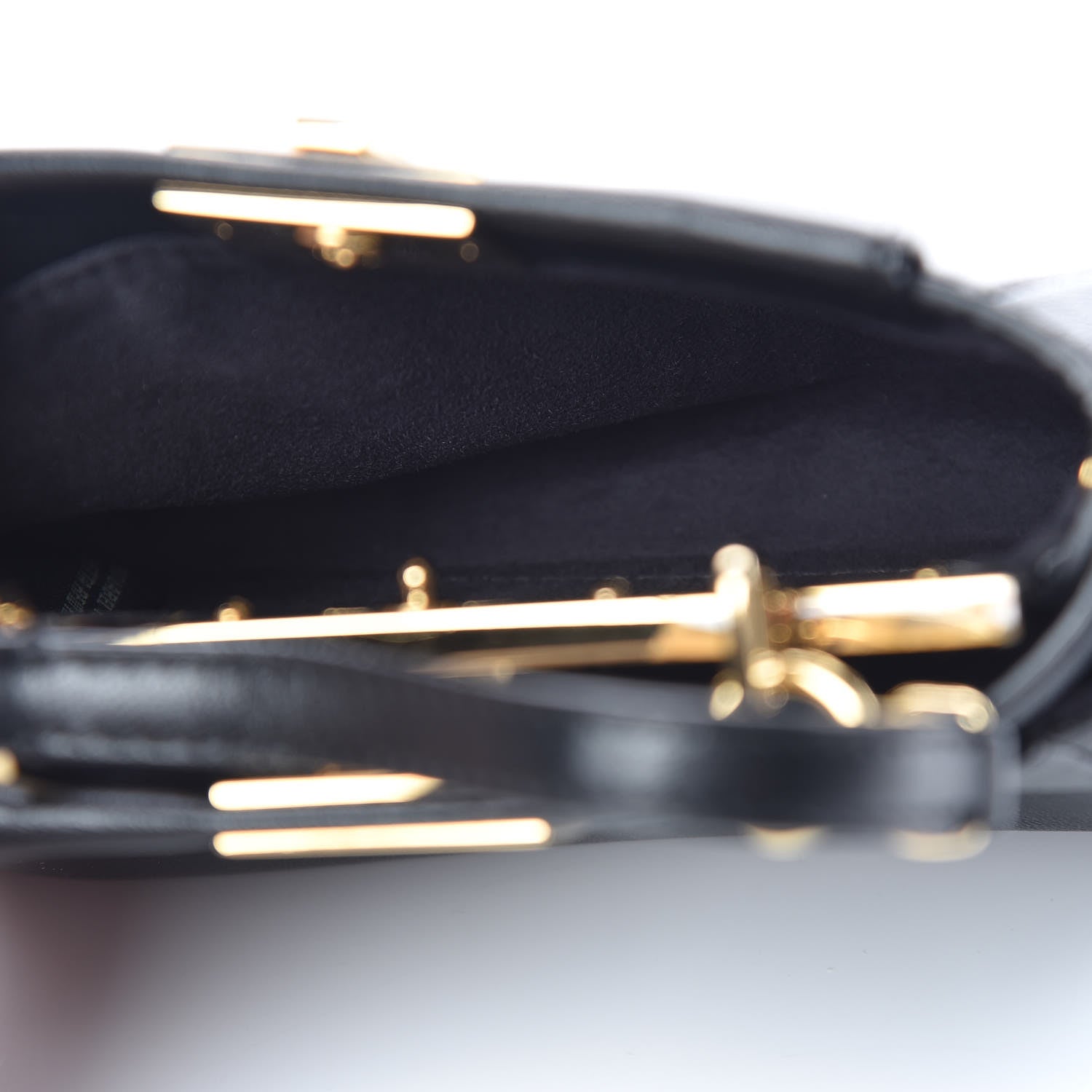 Fendi Nappa Micro Peekaboo Iconic Satchel Black 5 of 11
