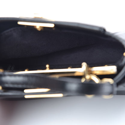Fendi Nappa Micro Peekaboo Iconic Satchel Black 5 of 11