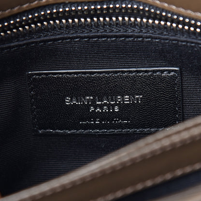 Saint Laurent Calfskin Y Quilted Monogram Toy Loulou Crossbody Bag Faggio 8 of 12