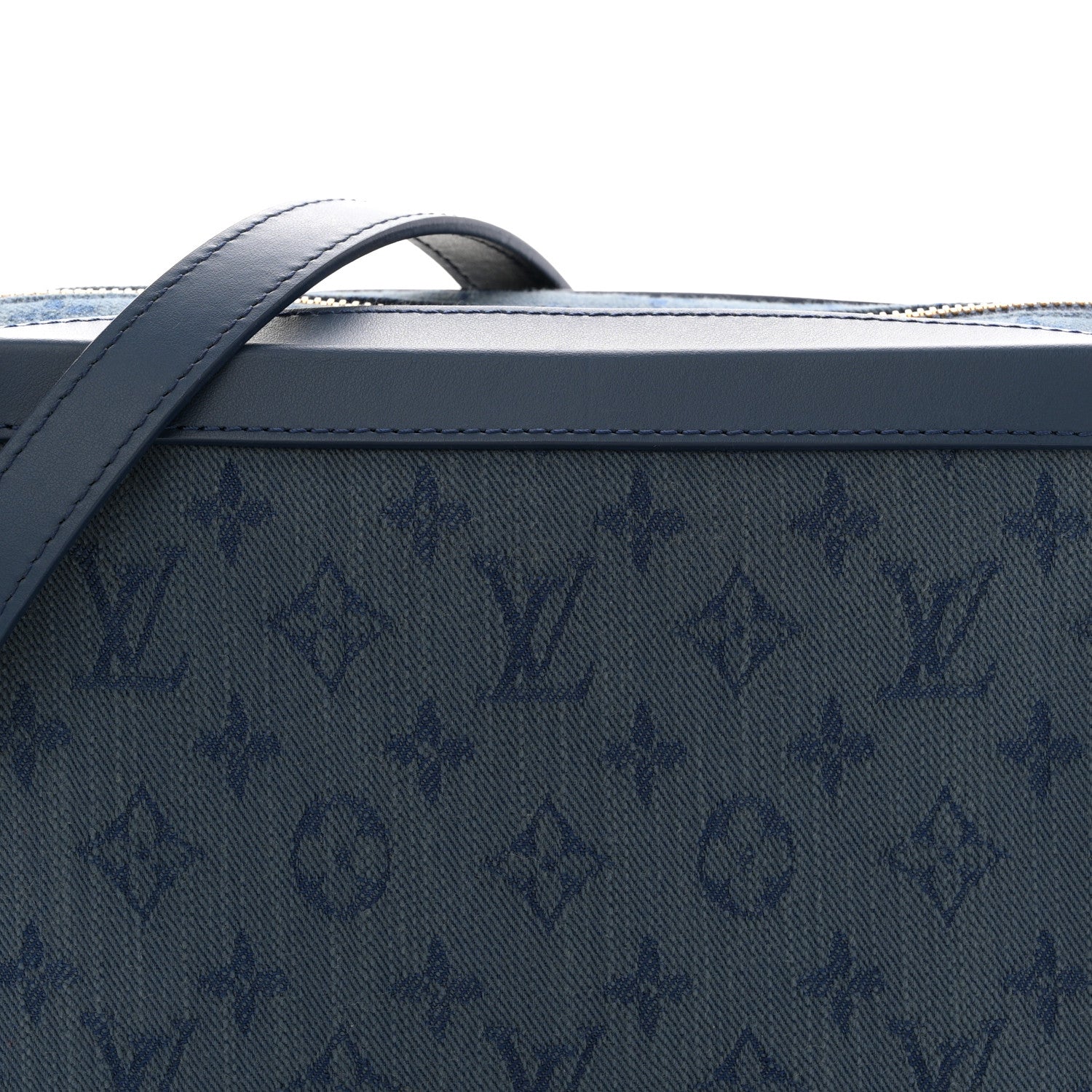 Louis Vuitton Denim Monogram Soft Trunk Navy 7 of 9