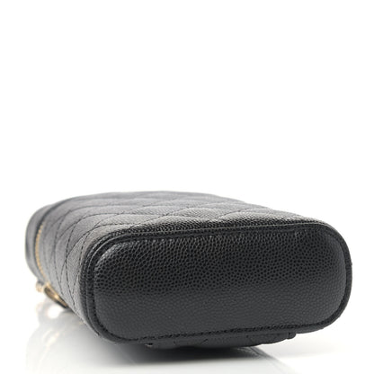 Chanel Caviar Quilted Phone Holder With Chain Black 4 of 9