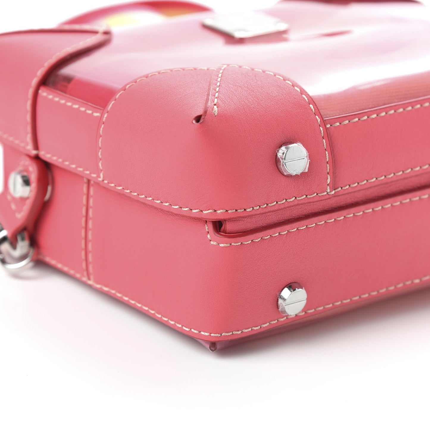 Transparent Small E/W Soft Berlin Crossbody Hologram Teaberry