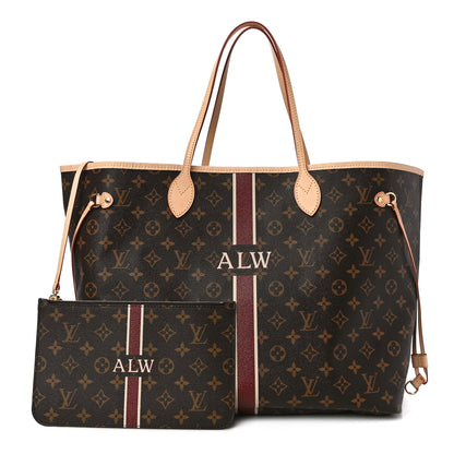 Louis Vuitton Monogram My LV Heritage Neverfull GM Fuchsia White 1 of 10