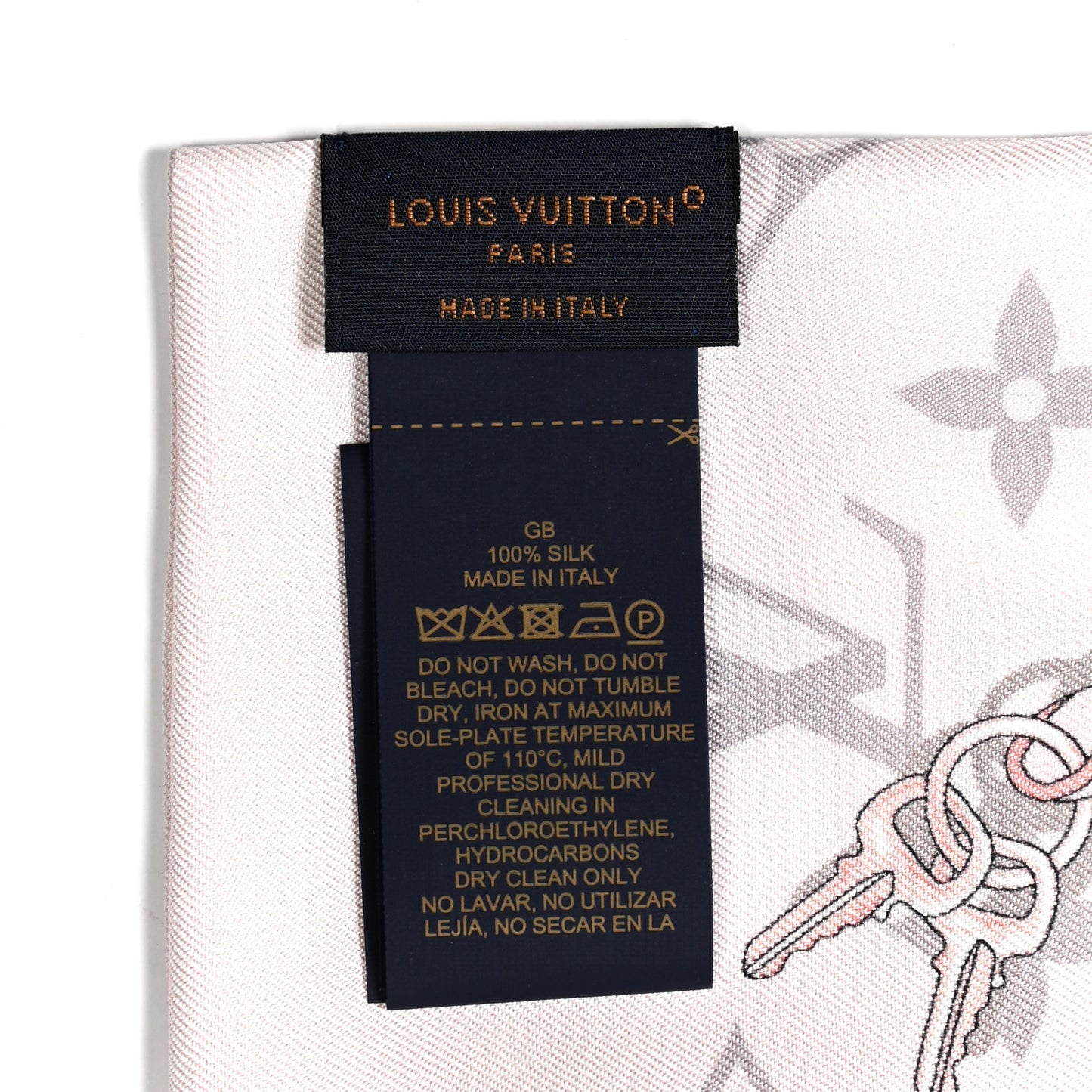 Silk Monogram Confidential Bandeau Light Pink