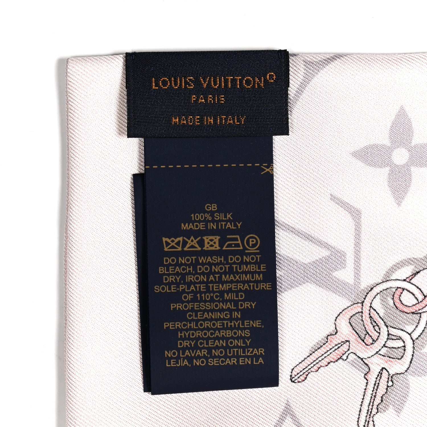 Louis Vuitton Silk Monogram Confidential Bandeau Light Pink 3 of 3