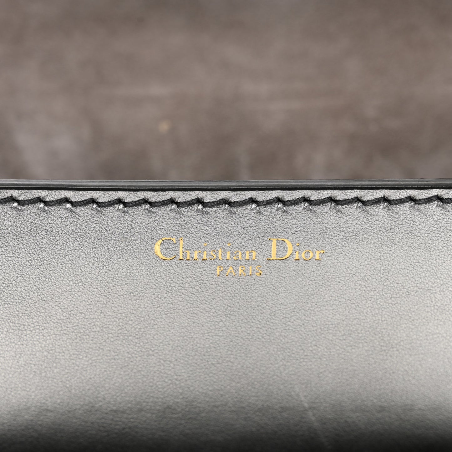 Metallic Smooth Calfskin Dio(r)evolution Flap Clutch Silver