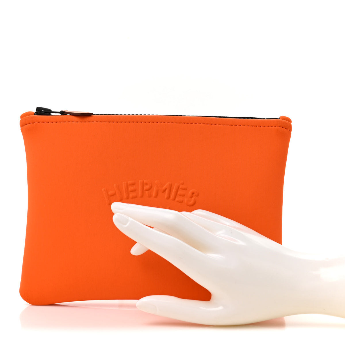 Hermes Neoprene Small Neobain Case Orange 2 of 6