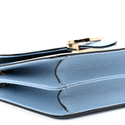 Gucci Dollar Calfskin Small Interlocking G Shoulder Bag Mineral Blue 9 of 11