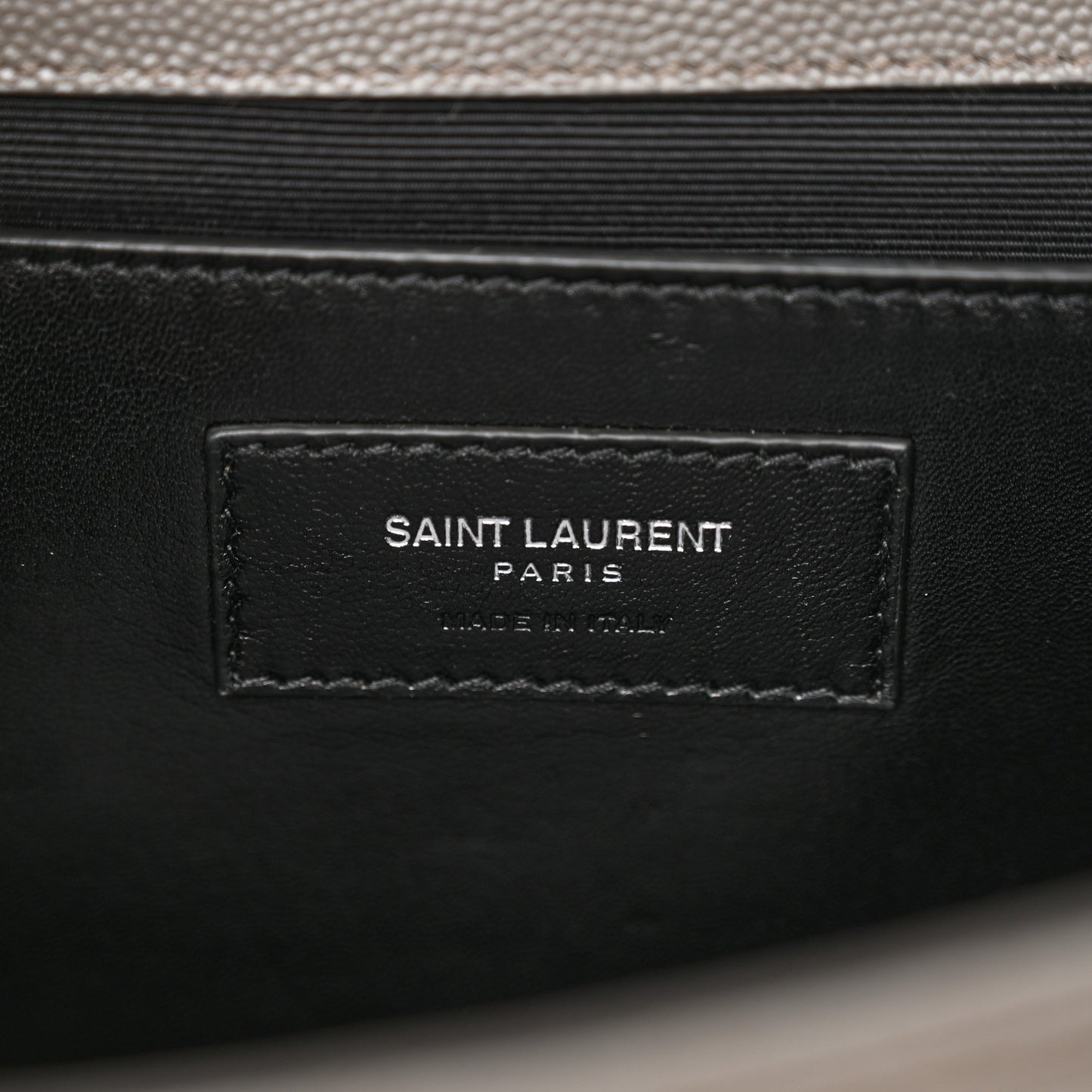 Grain De Poudre Textured Mixed Matelasse Medium Triquilt Monogram Satchel Earth