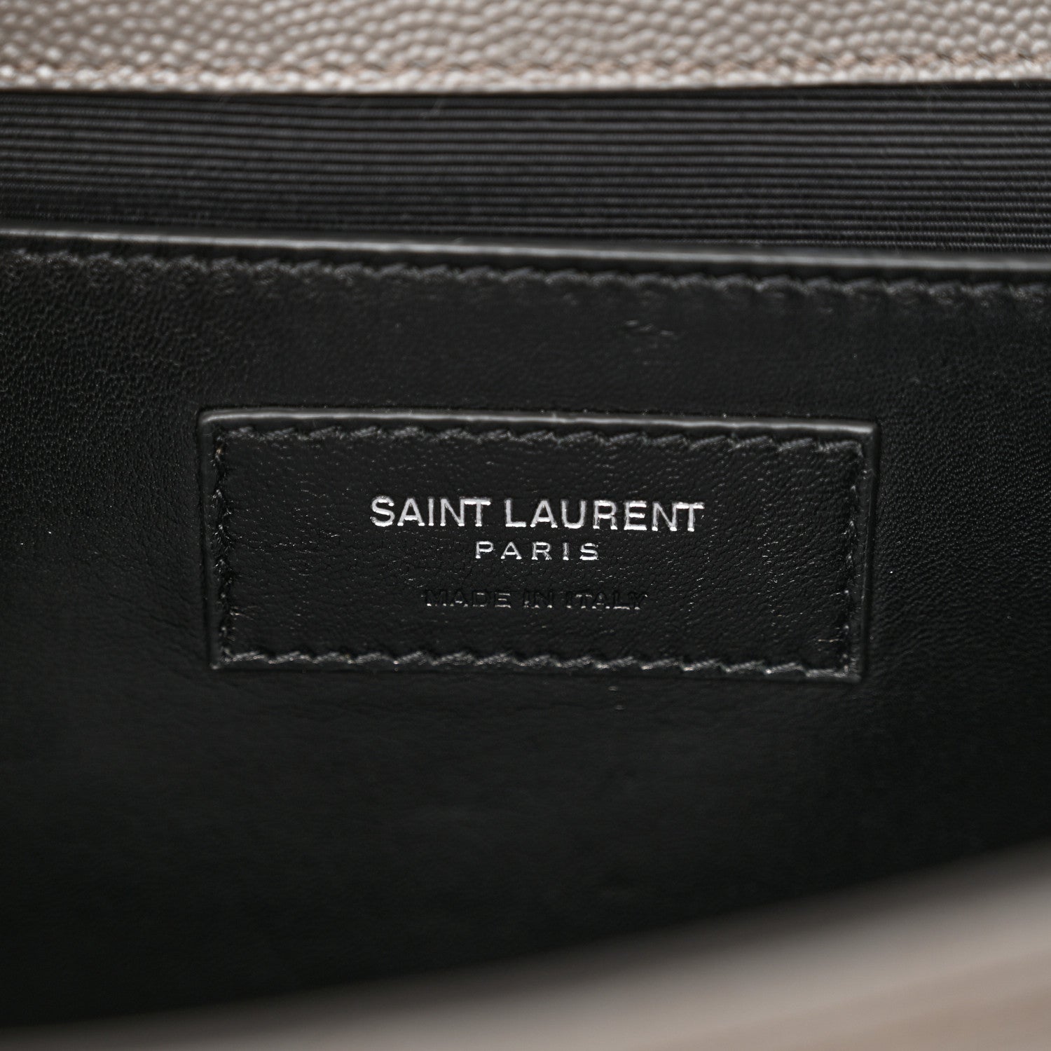 Saint Laurent Grain De Poudre Textured Mixed Matelasse Medium Triquilt Monogram Satchel Earth 6 of 11