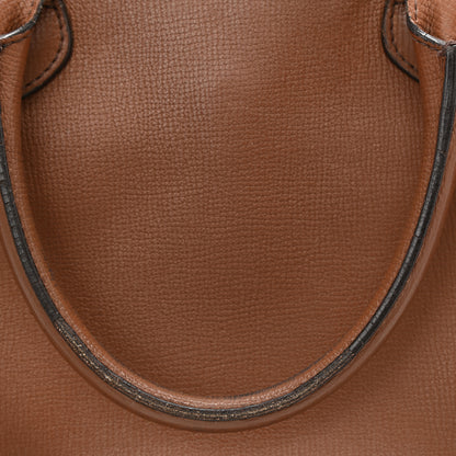 Burberry Grainy Calfskin House Check Medium Banner Tote Tan 11 of 18