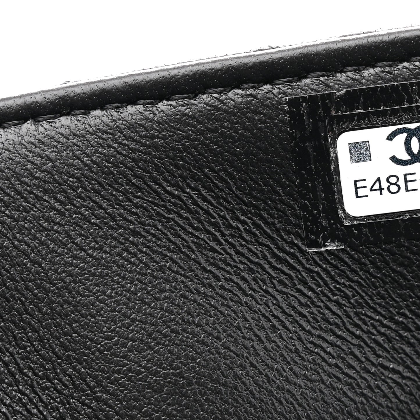 Lambskin Quilted Tab Mini Flap Black