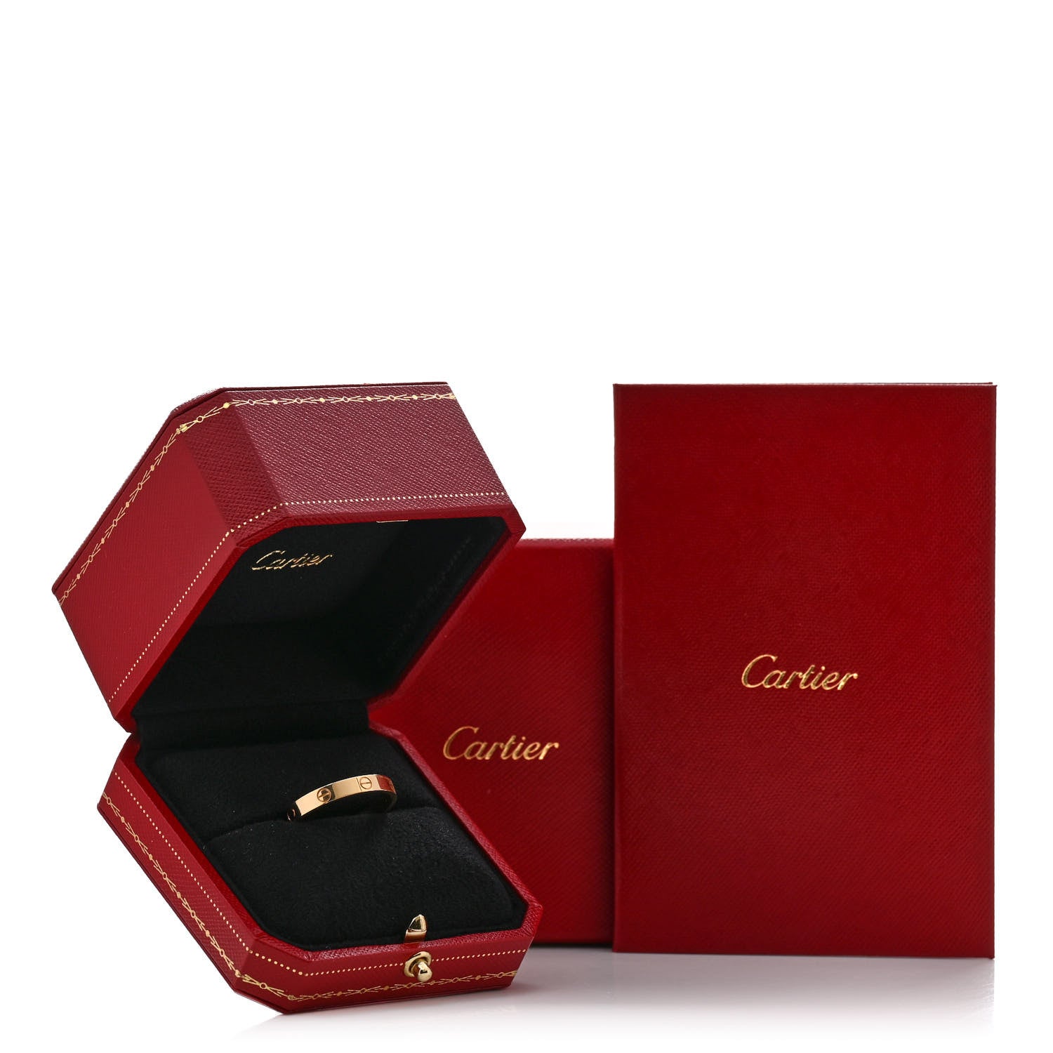 Cartier 18K Yellow Gold 3.5mm LOVE Wedding Band Ring 68 12.25 5 of 5