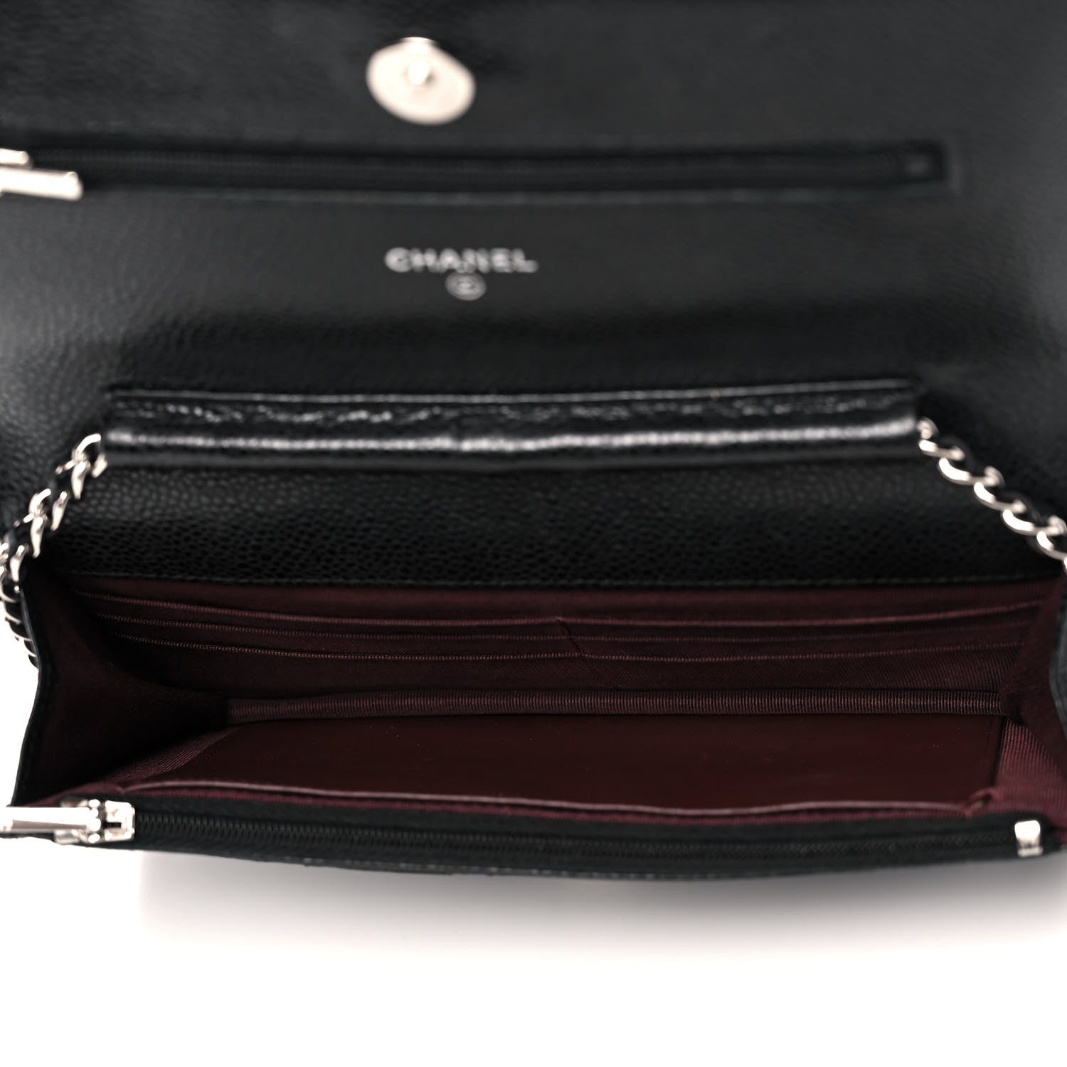 Chanel Caviar Quilted Wallet On Chain WOC Black 5 of 14
