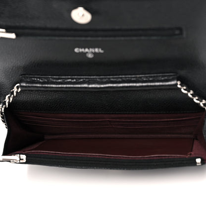 Chanel Caviar Quilted Wallet On Chain WOC Black 5 of 14
