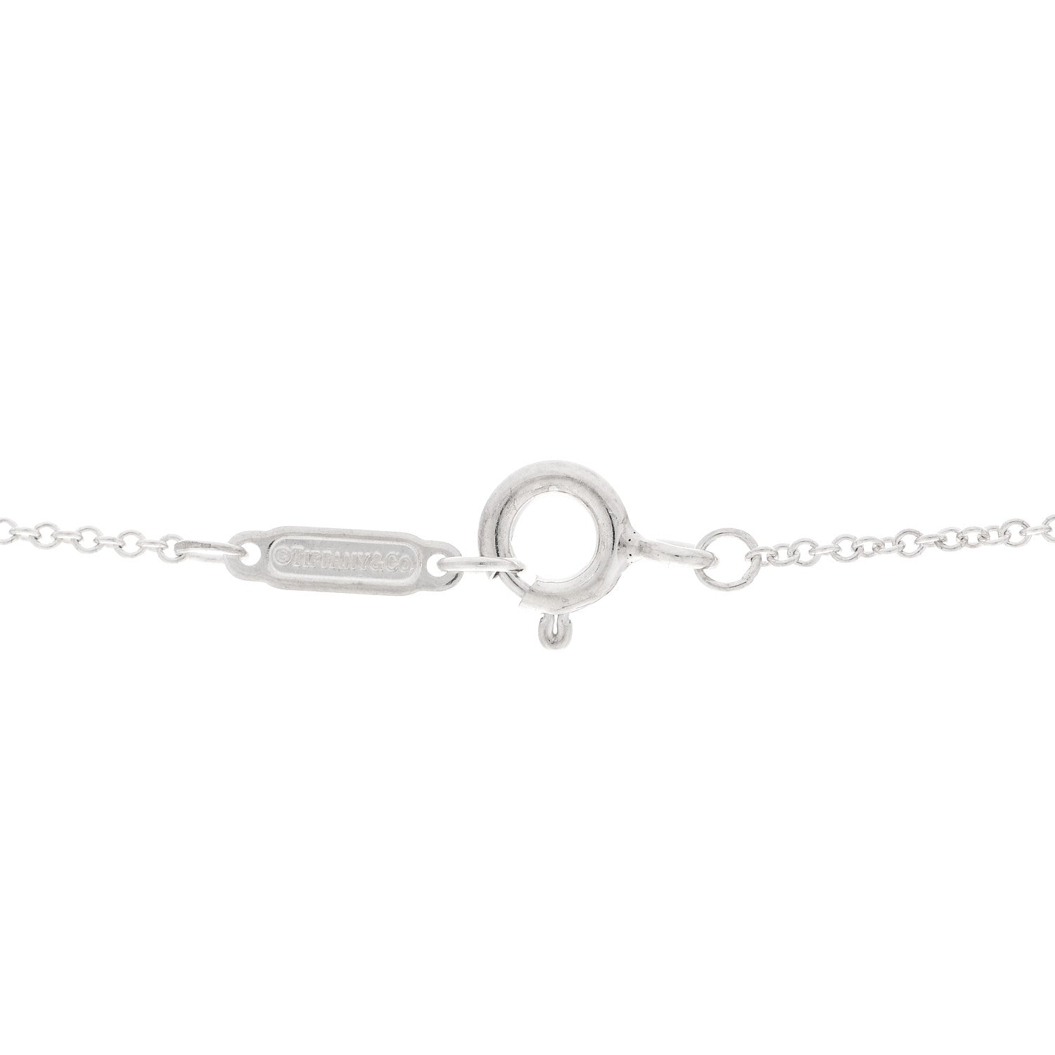 Tiffany Sterling Silver Enamel Return to Tiffany Double Heart Tag Pendant Necklace Pink 5 of 5