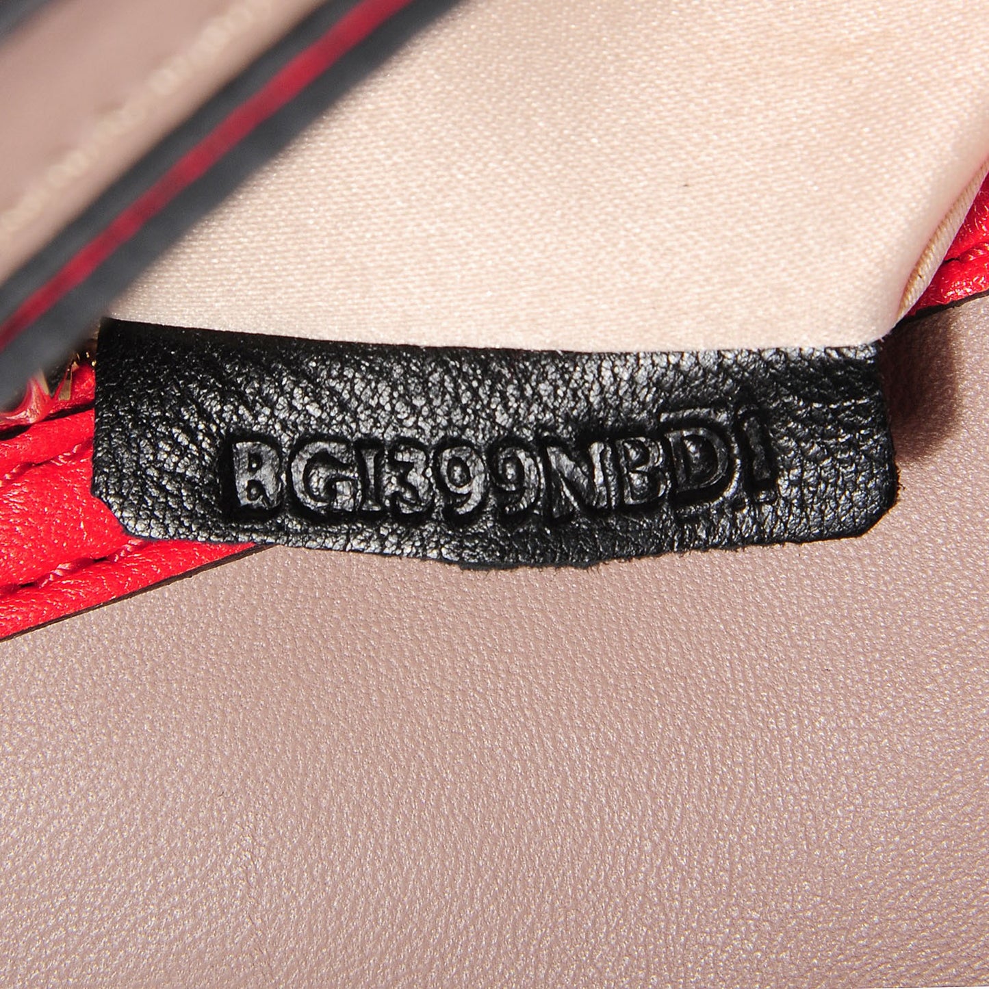 Nappa Rockstud Wristlet Clutch Deep Orange