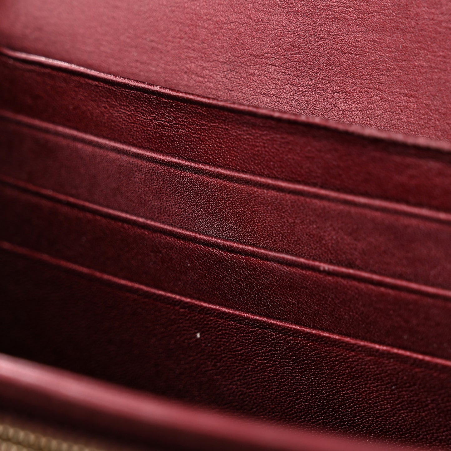 Shine Guccissima Lovely Heart Continental Wallet Scarlatto