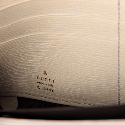 Gucci X LIBERTY OF LONDON Calfskin Infinity Abbey Zip Around Wallet Perfect Pink Ivory 6 of 7