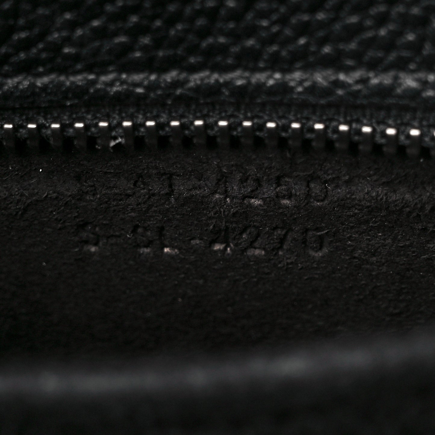 Drummed Calfskin Nano Luggage Black