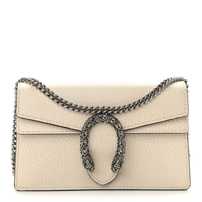 Gucci Dollar Calfskin Crystal Super Mini Dionysus Shoulder Bag Mystic White Black Diamond 1 of 9
