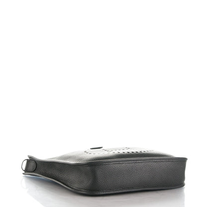 Hermes Taurillon Clemence Evelyne PM Black 4 of 7