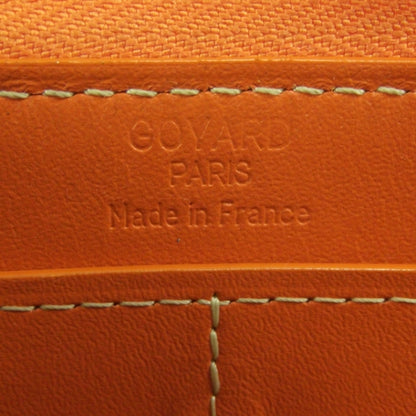 Goyard Goyardine Leather Zippy Wallet Orange 6 of 9