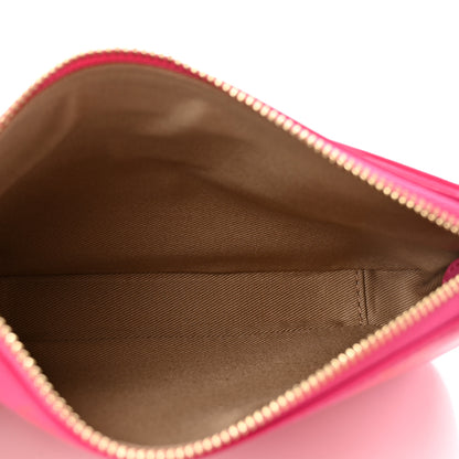 MCM Calfskin Color Splash Mini Pouch on Chain Pink 5 of 6